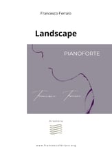Landscape piano sheet music cover